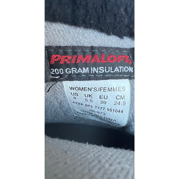 The North Face Prima Loft Insulated Mid Calf
Black Gray Waterproof Zip Boots 8 - Picture 8 of 12